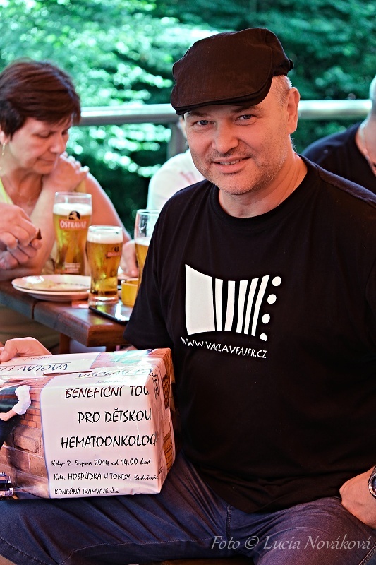 Václav Fajfr - zahájení benefiční tour 2.8.2014