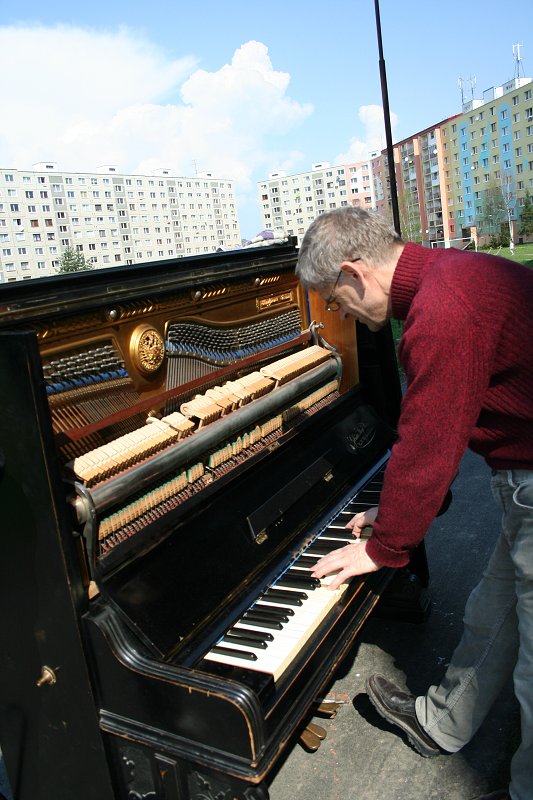Akcia klavír, Kežmarok, 30.4.2011