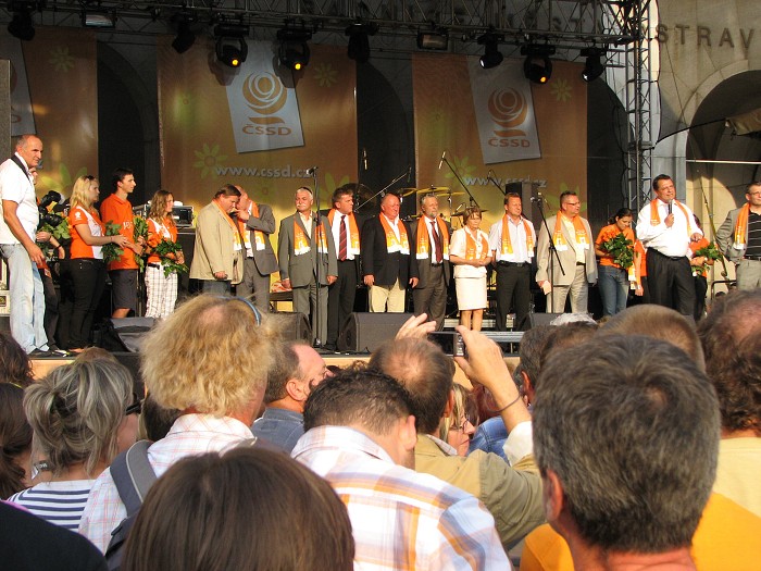Slade a Elán na mítinku v Ostravě 3.9.2009